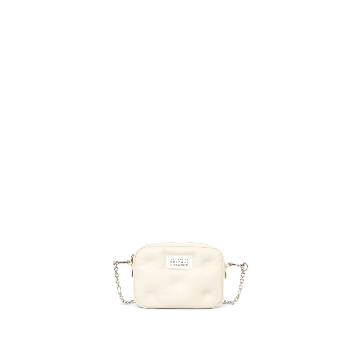 Micro Glam Slam Crossbody Bag in Greige