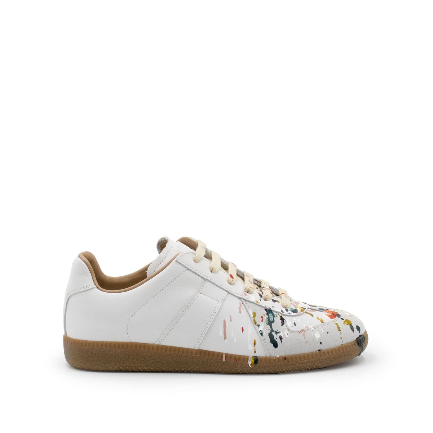 Replica Paint Drop Sneakers in White