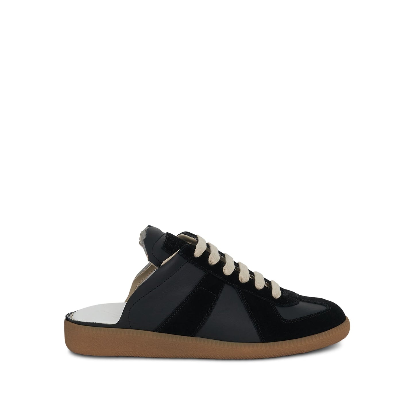 Replica Open Back Sneakers in Black