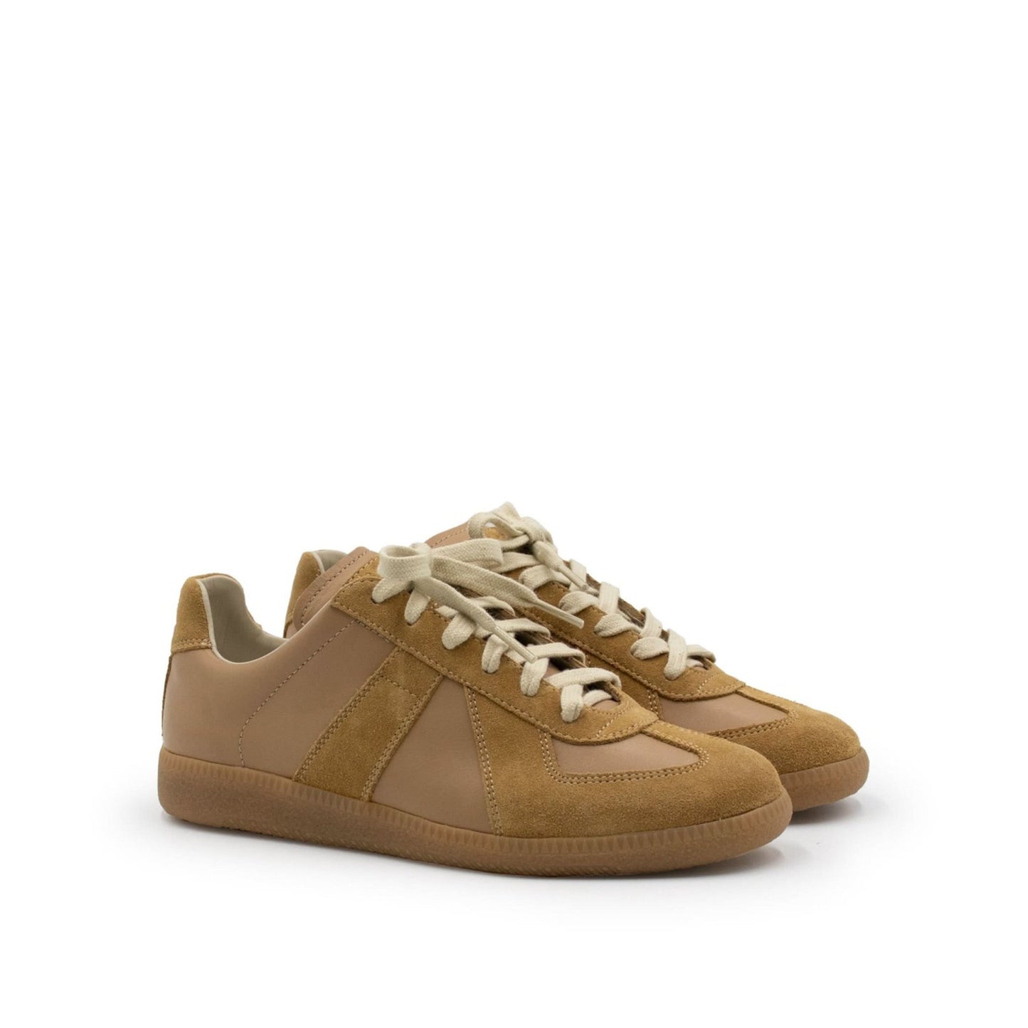 Replica Leather Sneakers in Butterum