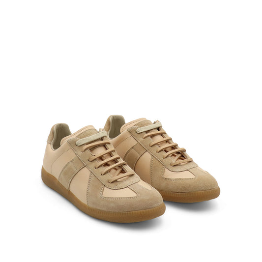 Replica Leather Sneakers in Beige