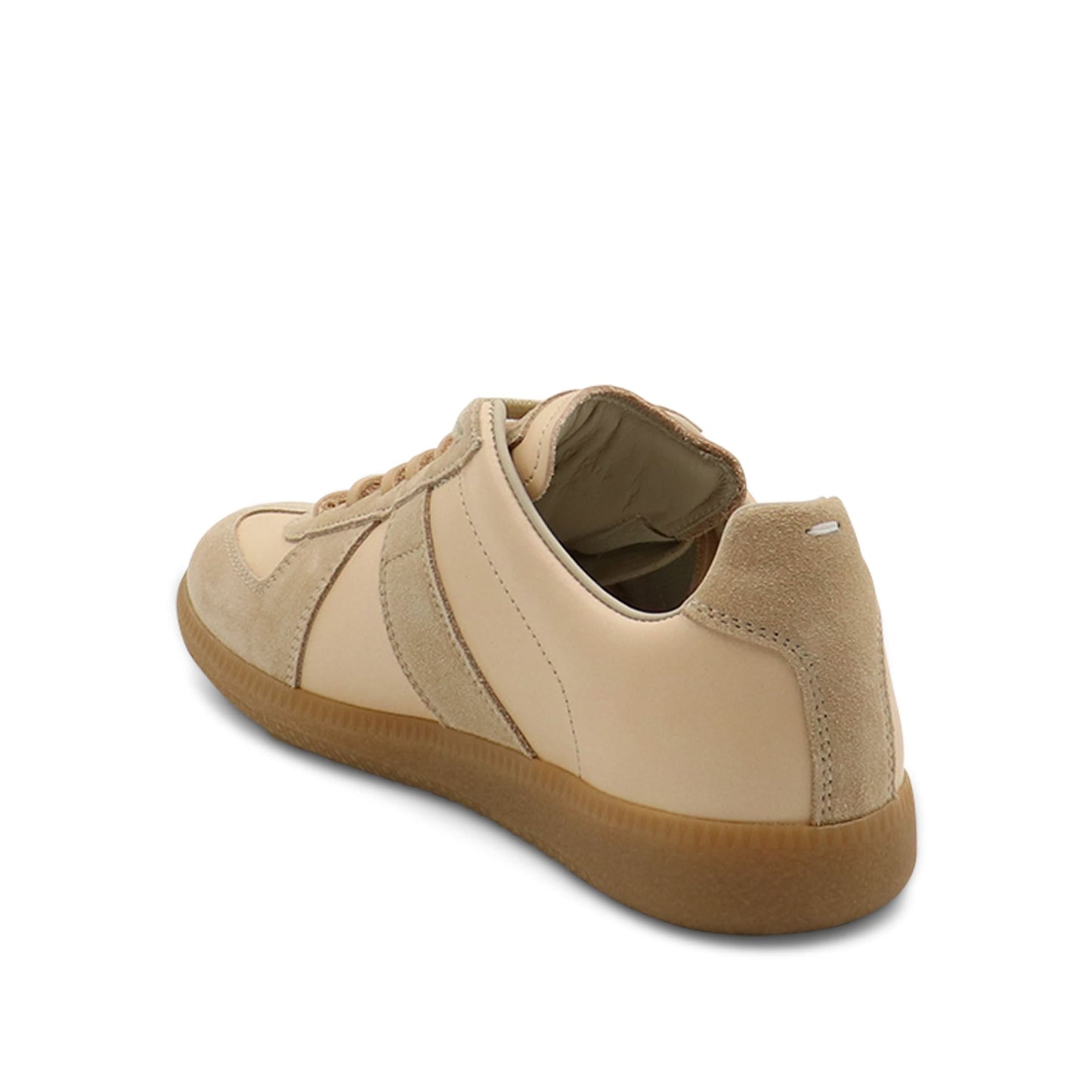 Replica Leather Sneakers in Beige