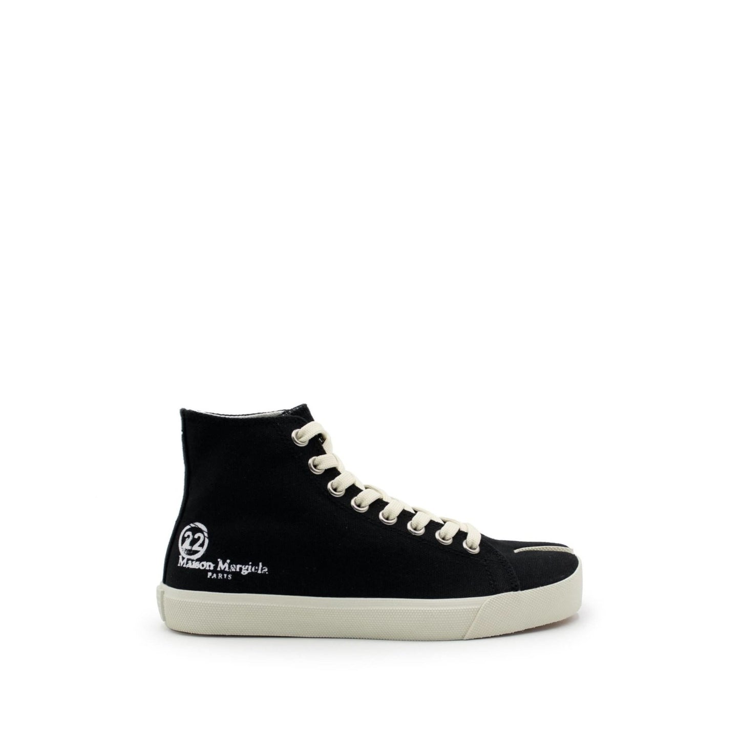 Tabi Toe High Sneaker in Black