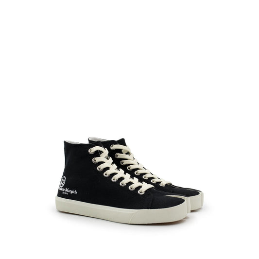 Tabi Toe High Sneaker in Black