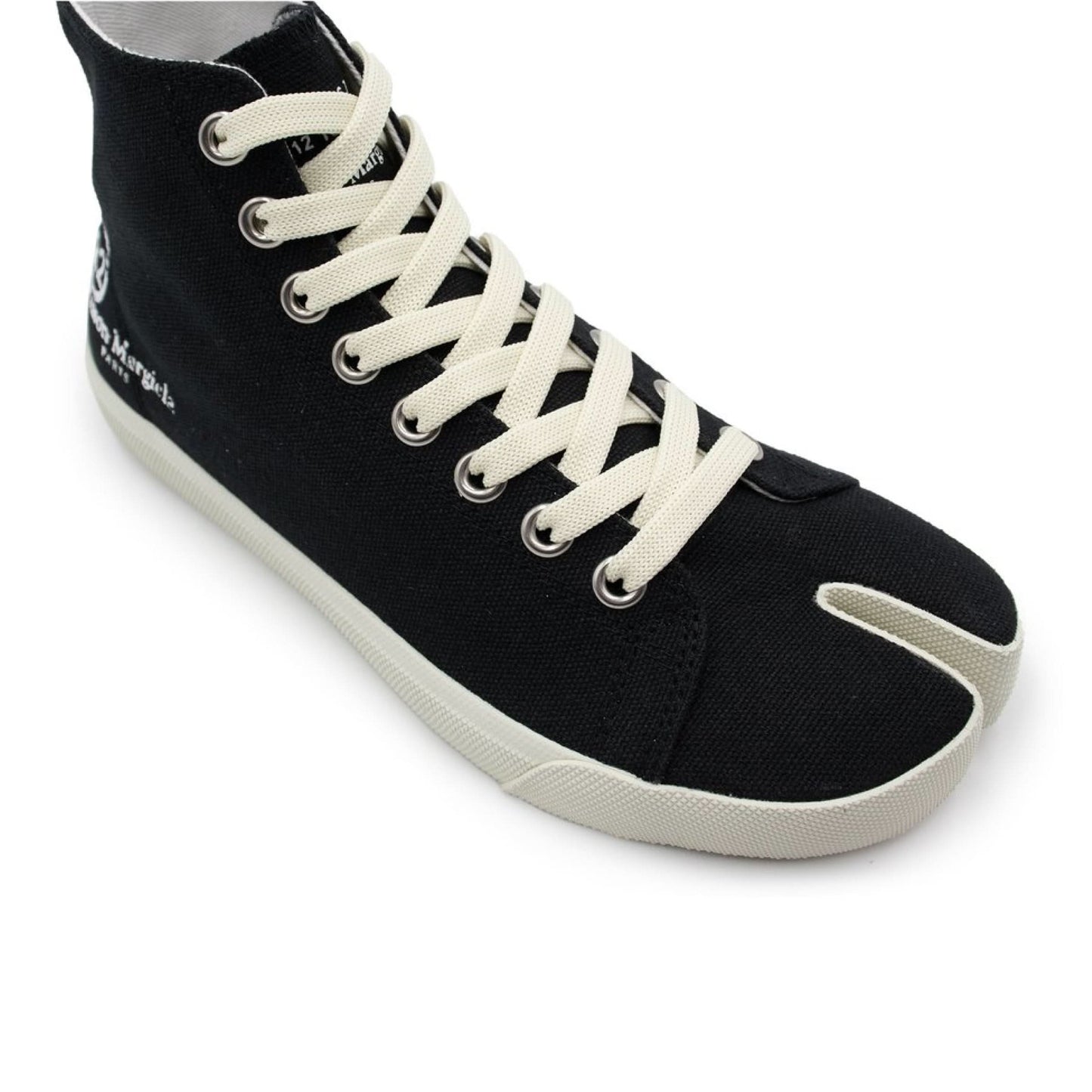 Tabi Toe High Sneaker in Black