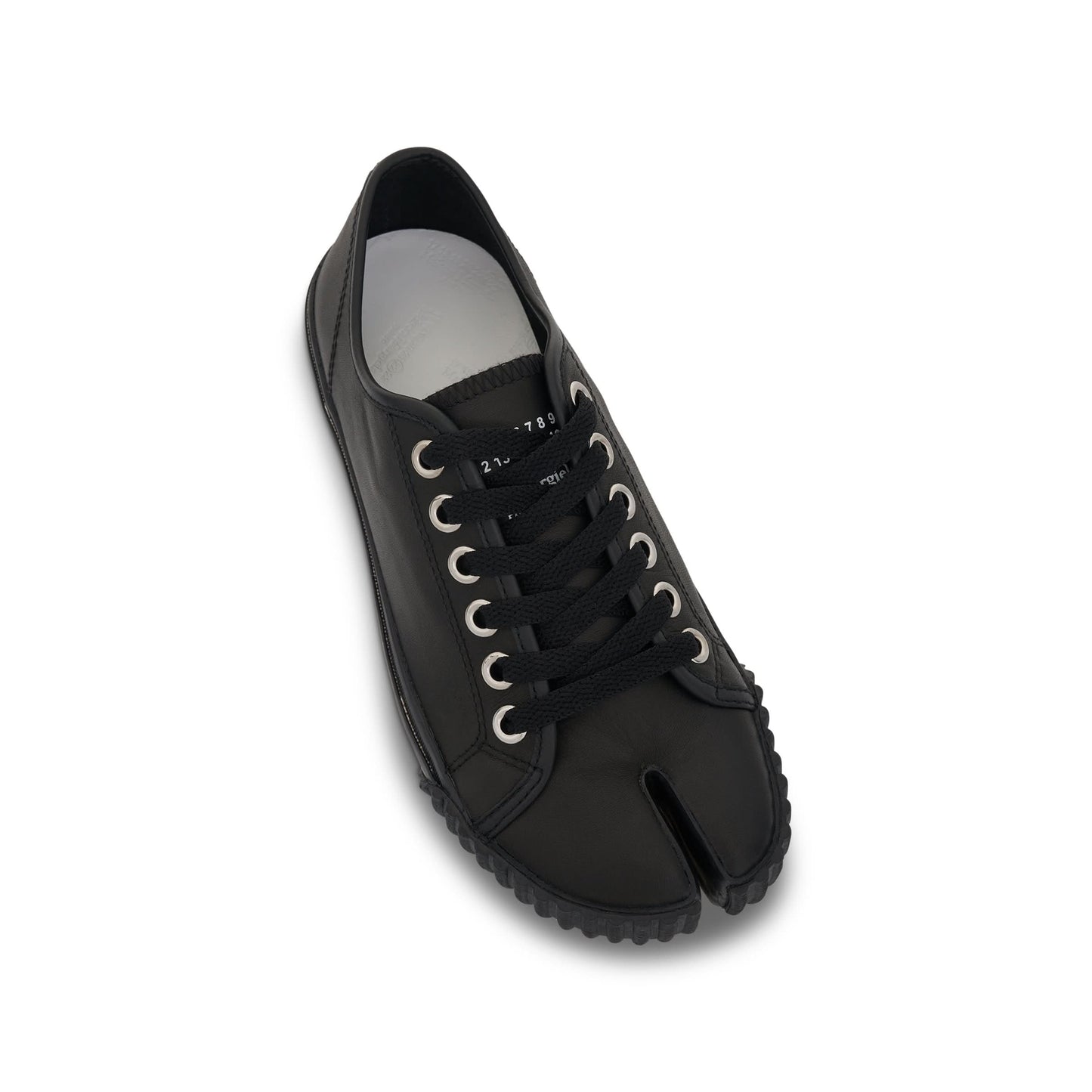 Tabi Leather Sneaker in Black