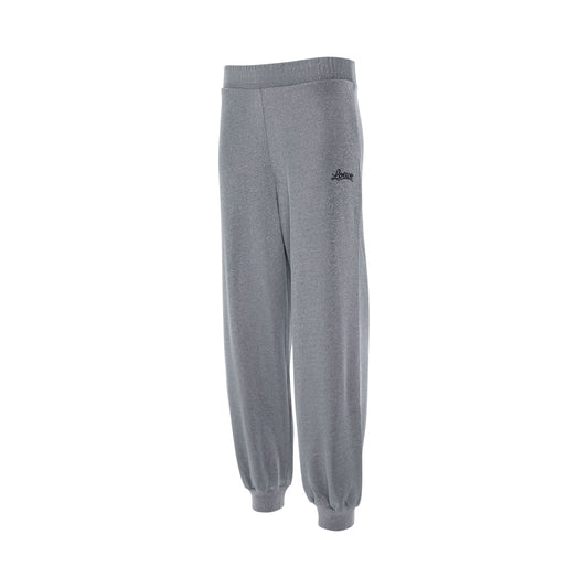 Lurex Tracksuit Trousers in Silver