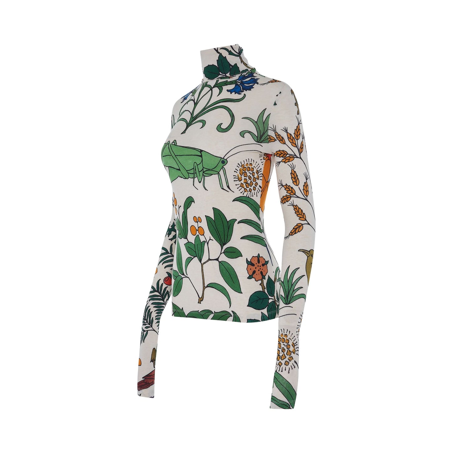 Herbarium High Neck Top in Multicolor