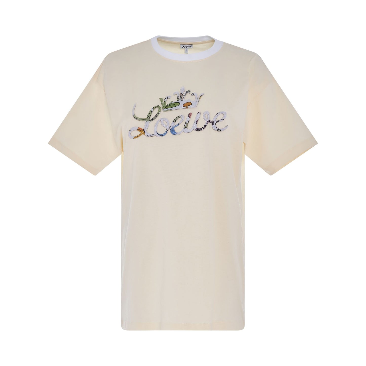 Loewe Logo T-shirt in Ecru