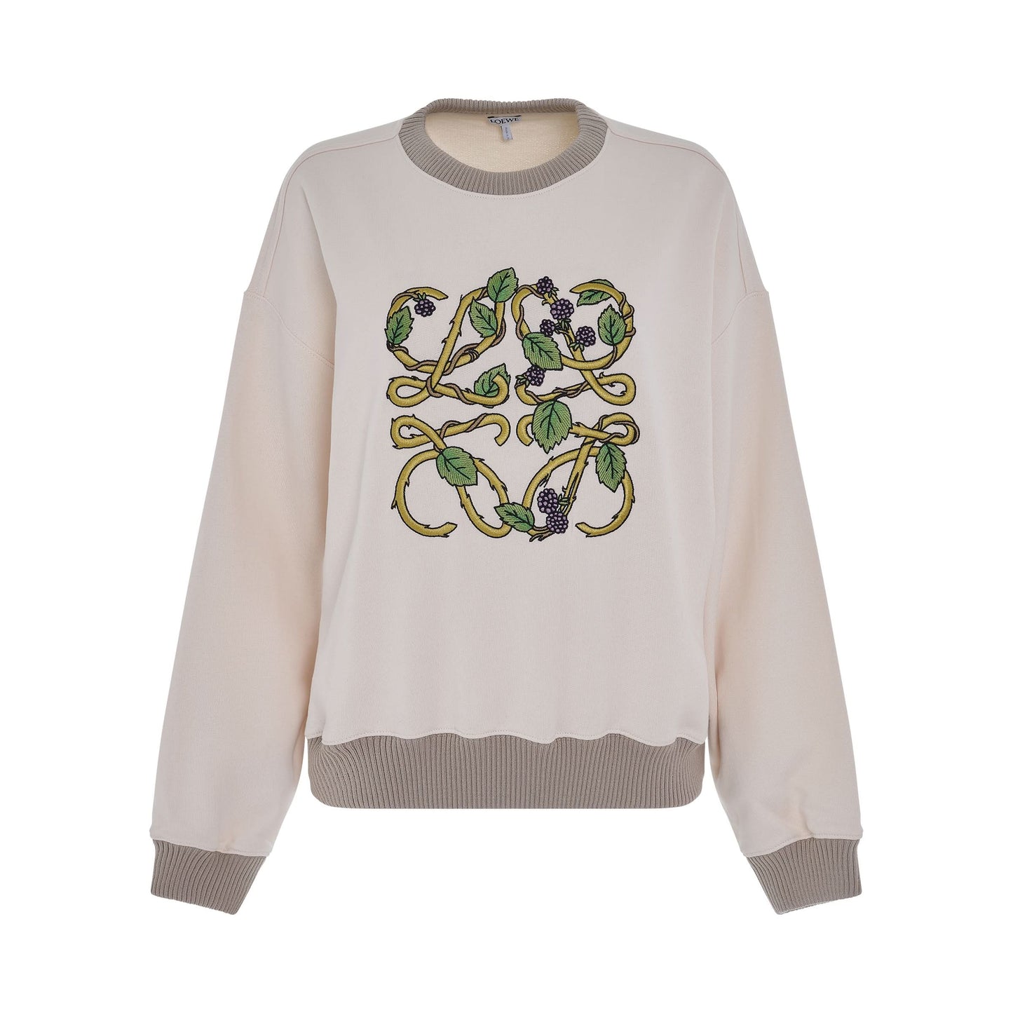 Herbarium Anagram Sweatshirt in Ecru