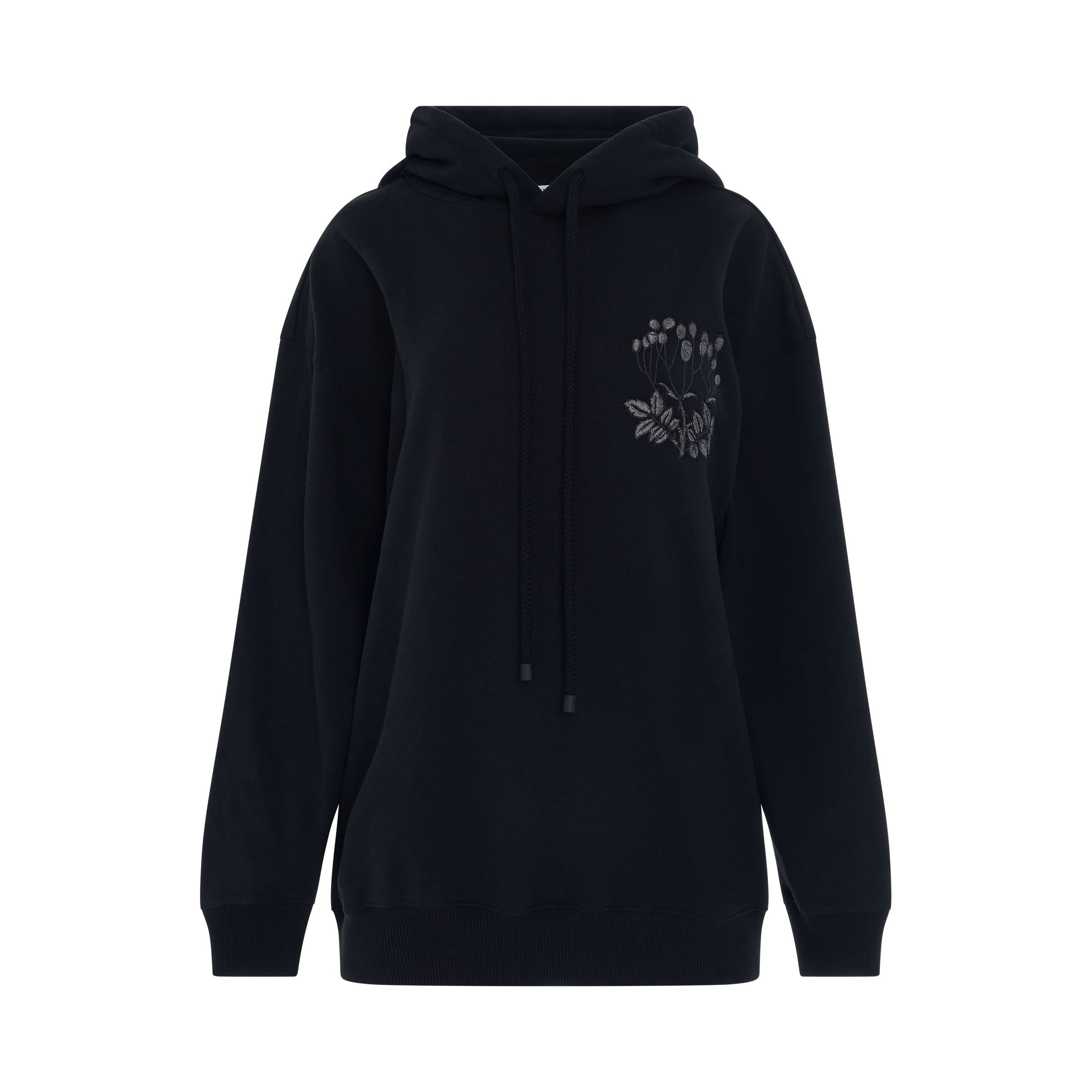 Herbarium Logo Hoodie in Black