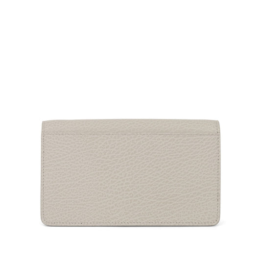 Four Stitches Chain Wallet in Greige