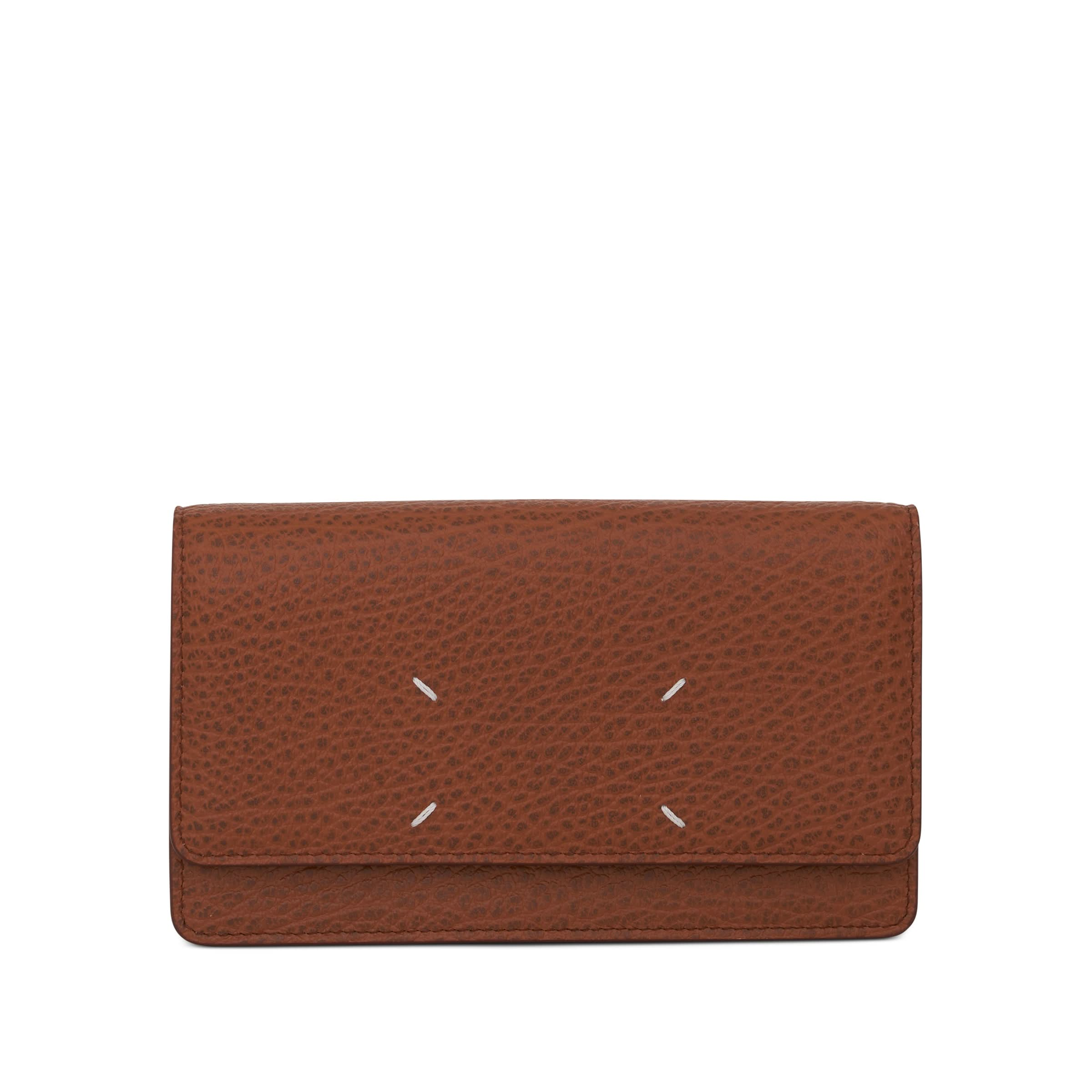 Four Stitches Chain Wallet in Toffee