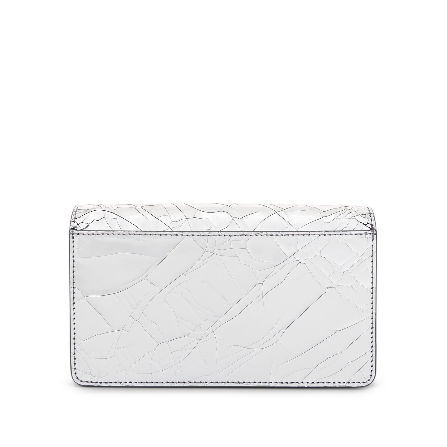 Four Stitches Wallet in Silver/Grey