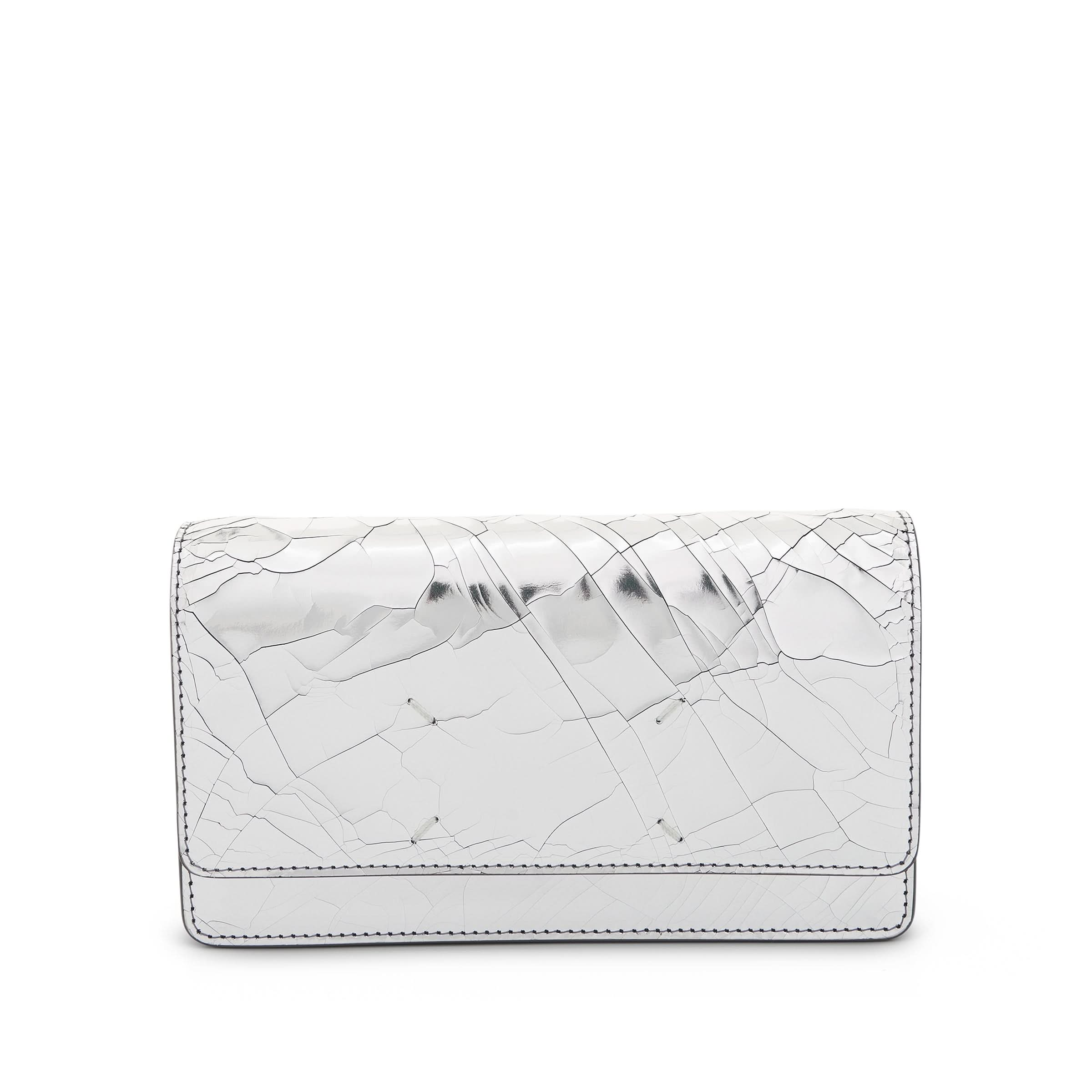 Four Stitches Wallet in Silver/Grey