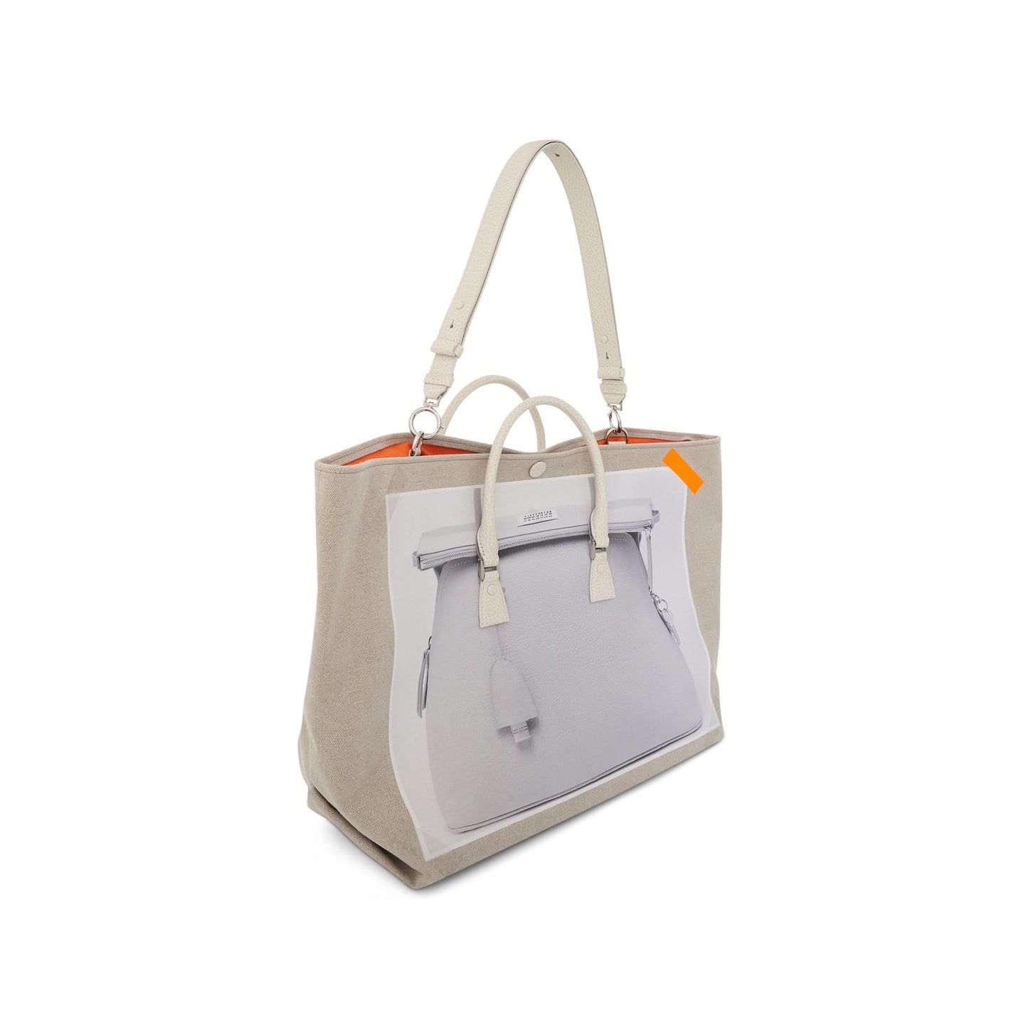 Trompe L
Oeil 5AC Tote Bag in Natural/Grey