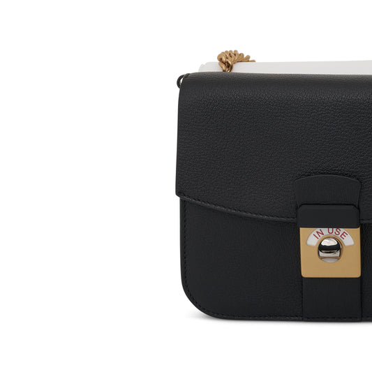 New Lock Square Bag in Black