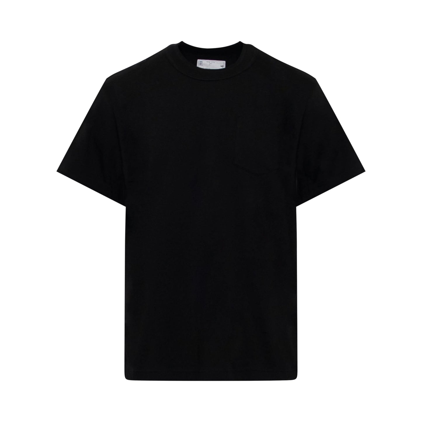 Classic Side Zip T-Shirt in Black