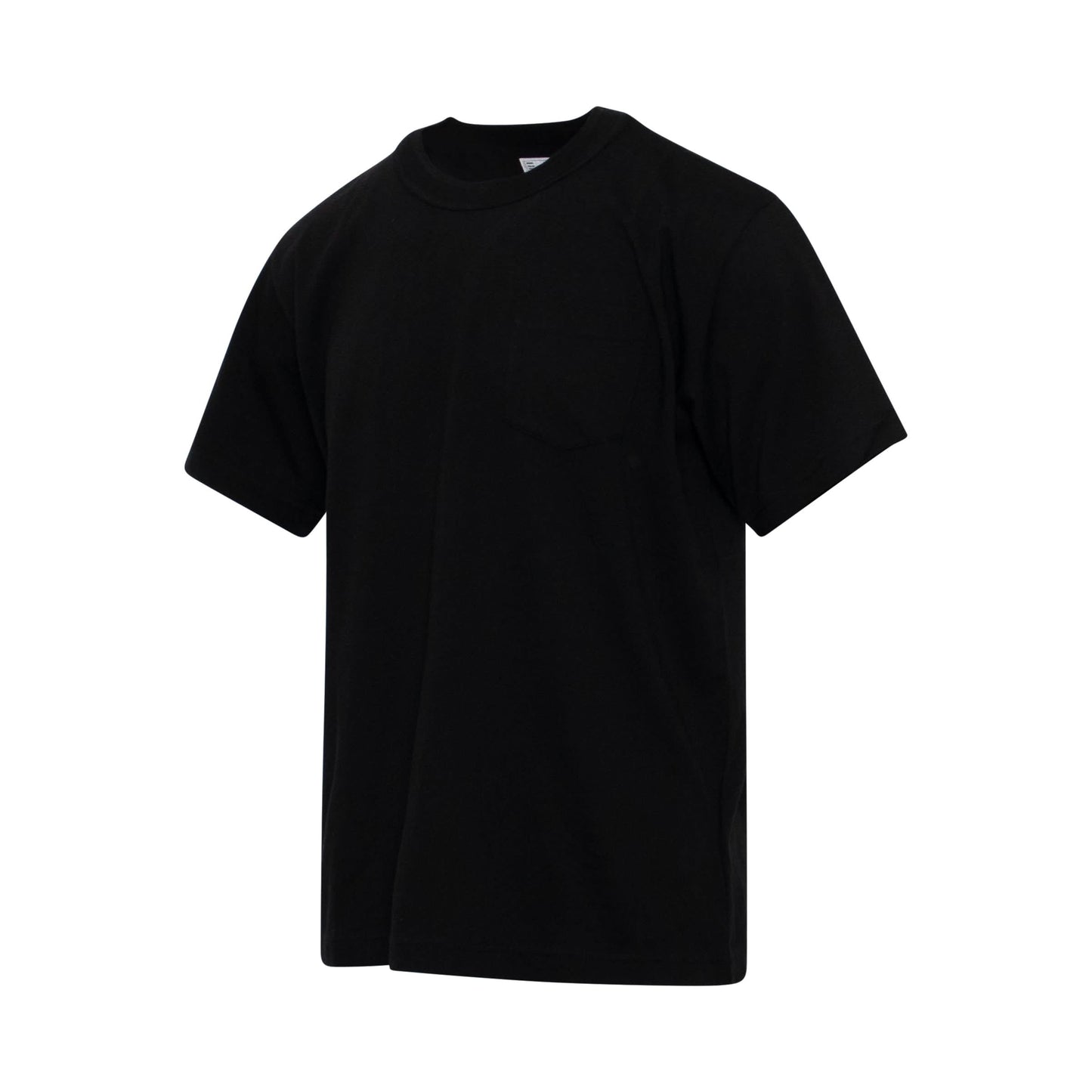 Classic Side Zip T-Shirt in Black