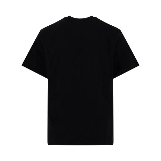 Classic Side Zip T-Shirt in Black