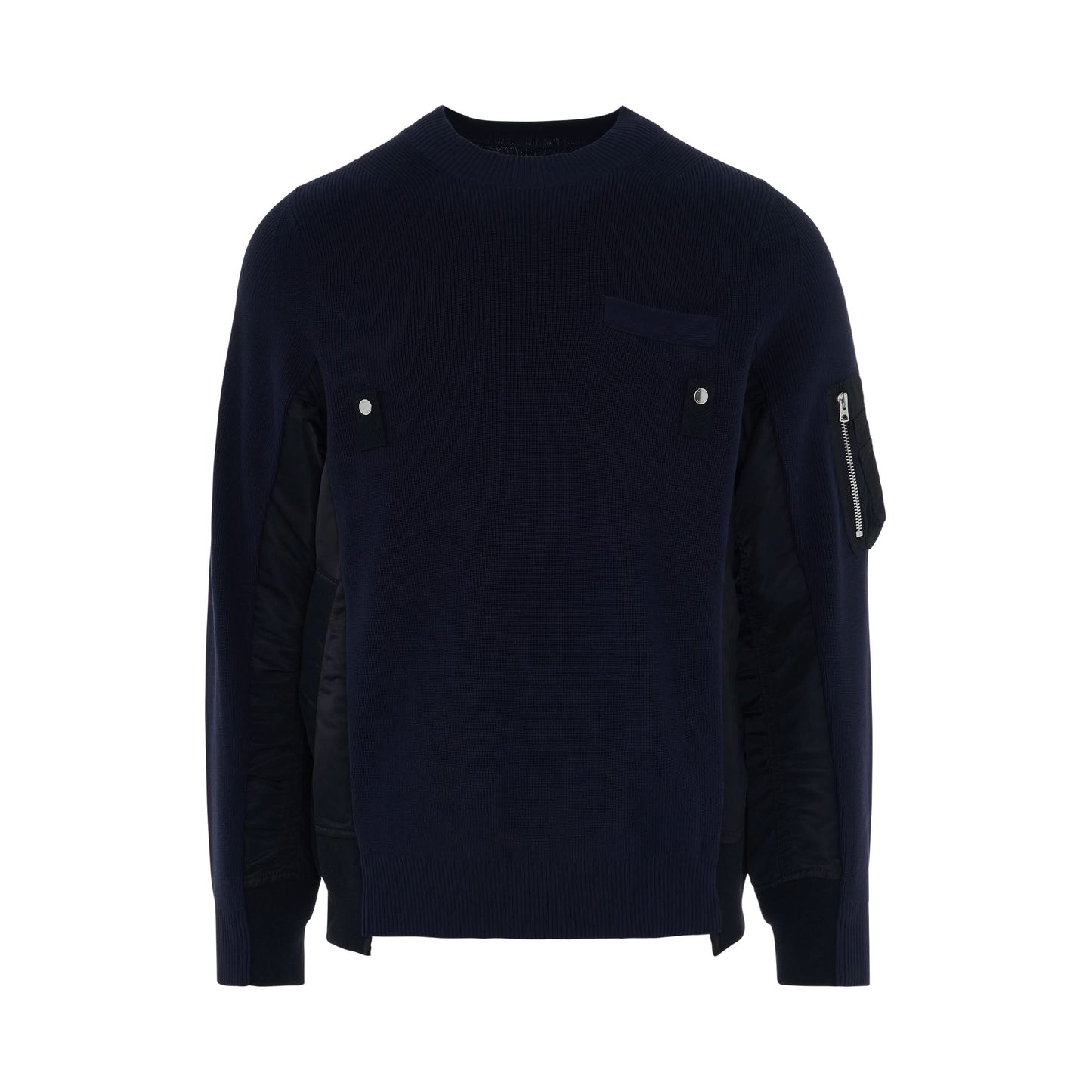 MA-1 
Cotton Knit Pullover in Navy