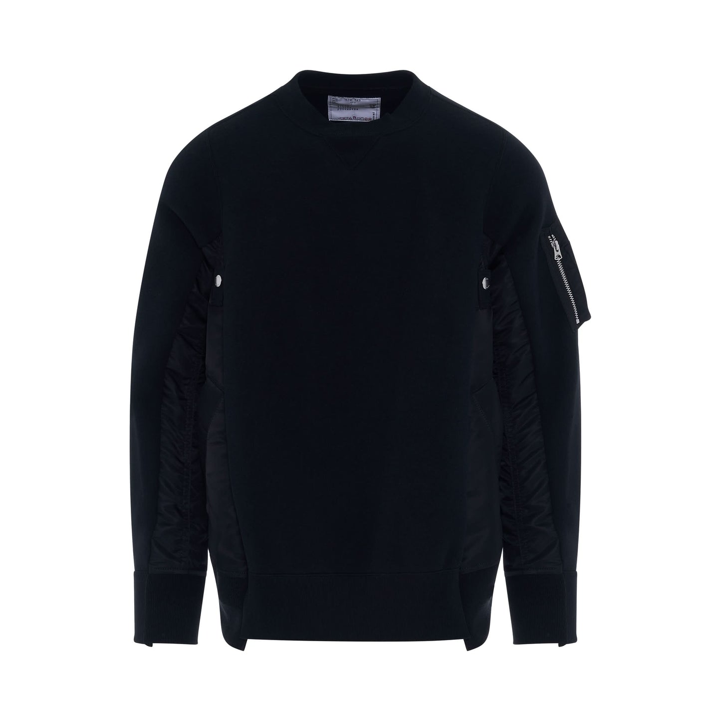 Sponge Sweat 
MA-1 Pullover in Black