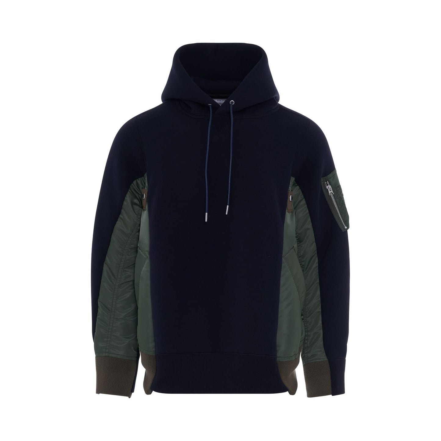 Sponge Sweat 
MA-1 Classic Hoodie in Navy/Khaki