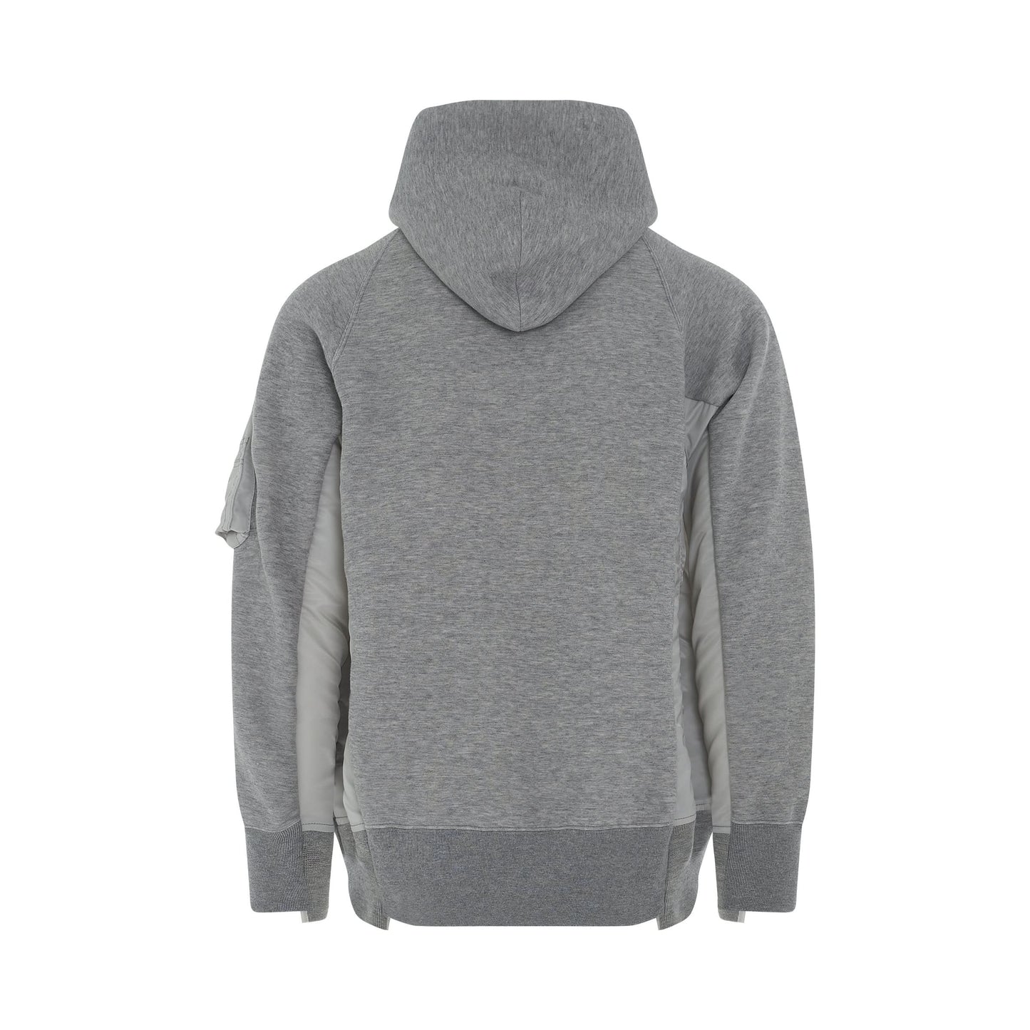 Sponge Sweat 
MA-1 Classic Hoodie in Light Grey