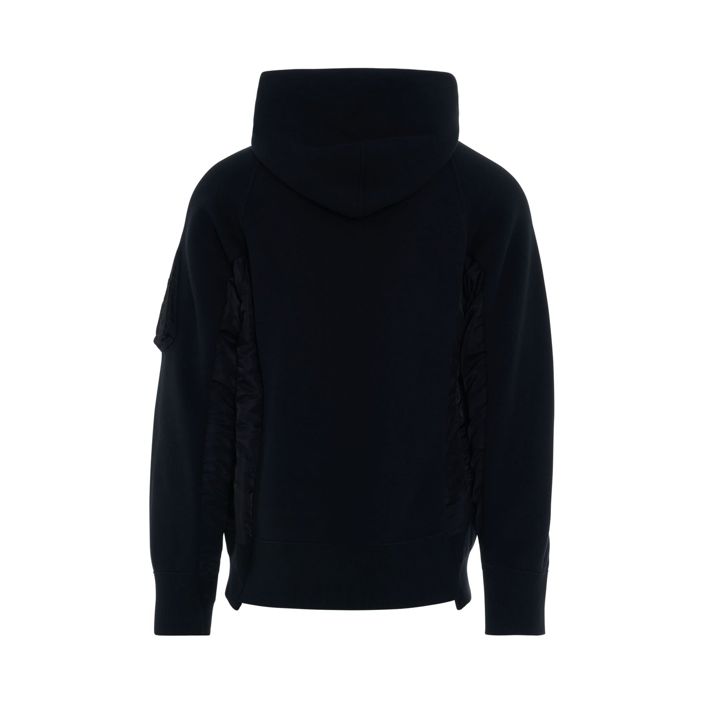 Sponge Sweat 
MA-1 Zip Up Hoodie in Black