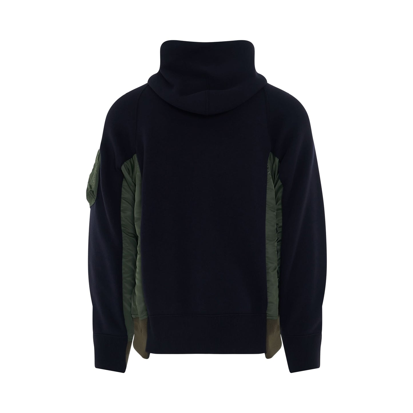 Sponge Sweat 
MA-1 Zip Up Hoodie in Navy/Khaki