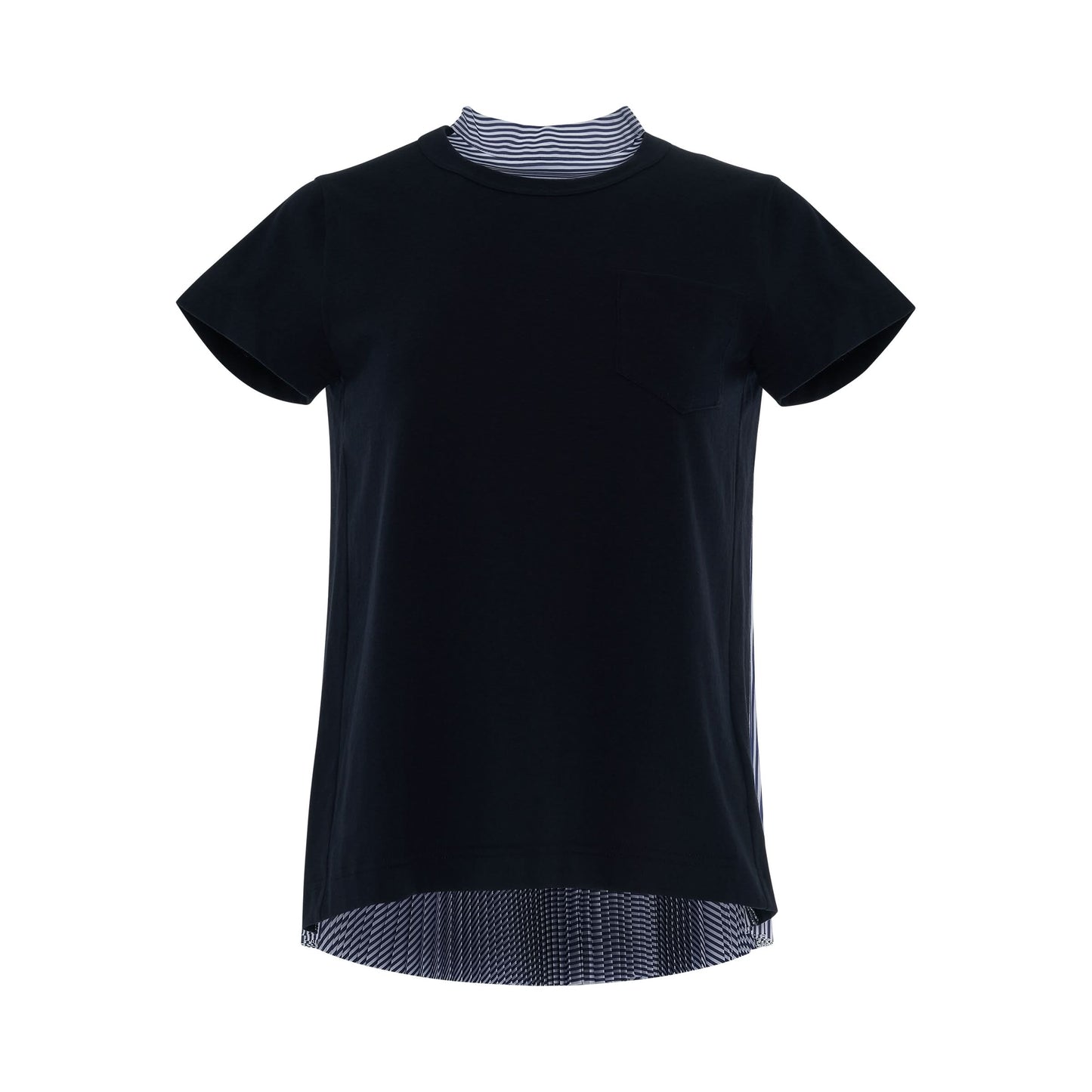 Cotton T-Shirt in Navy/Stripe