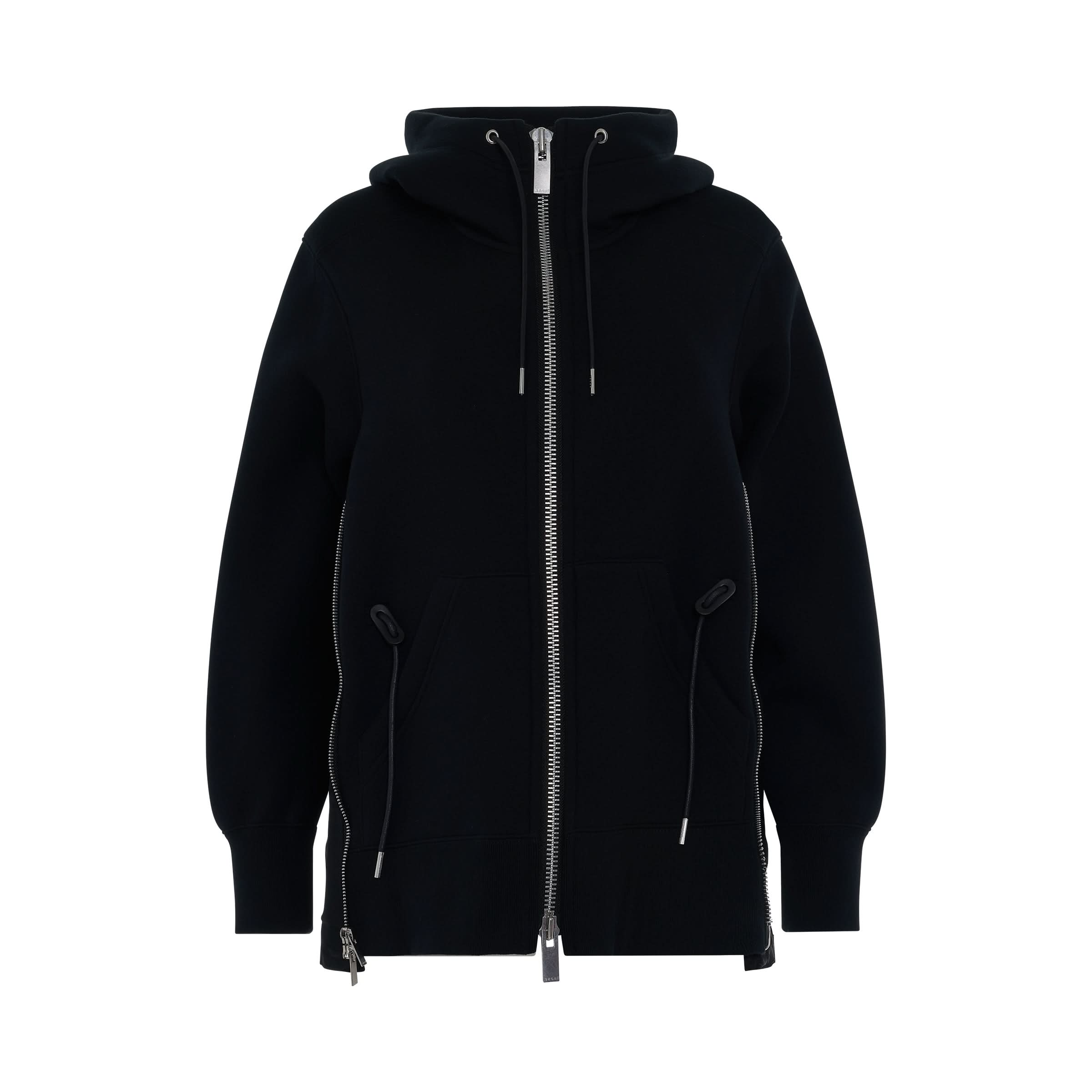 Sponge Sweat 
MA-1 Hoodie in Black