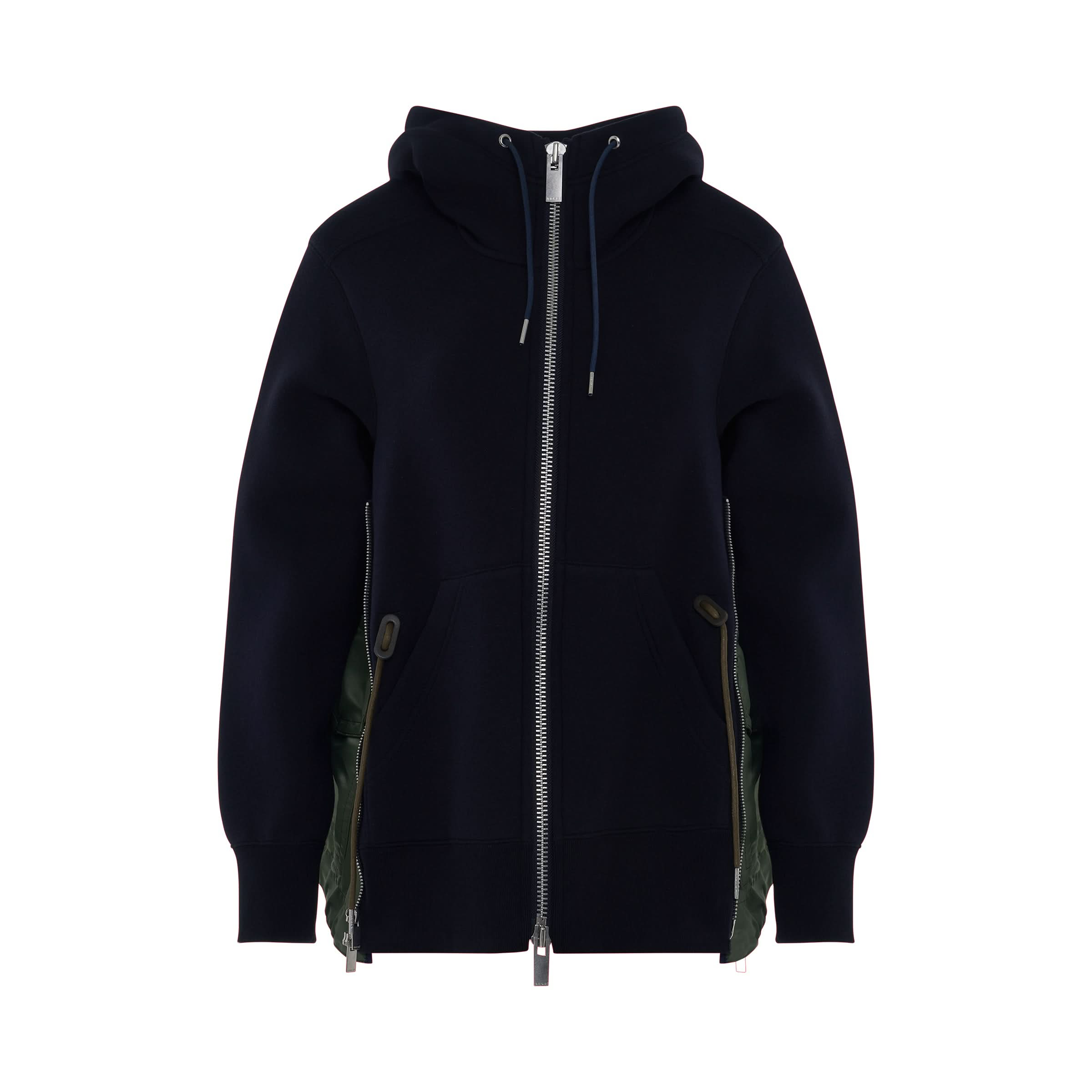 Sponge Sweat 
MA-1 Hoodie in Navy