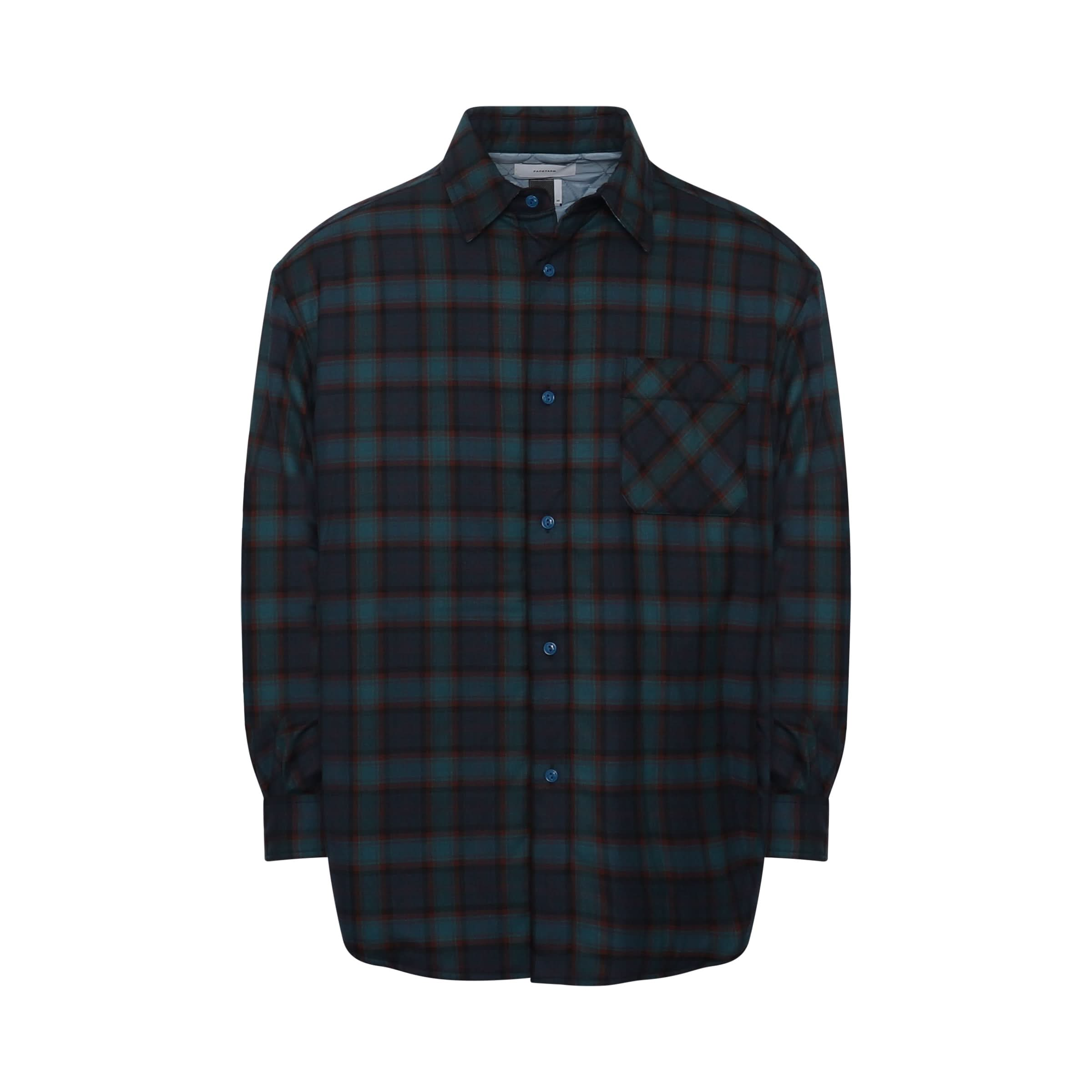 Super Big Check Shirt in Blue