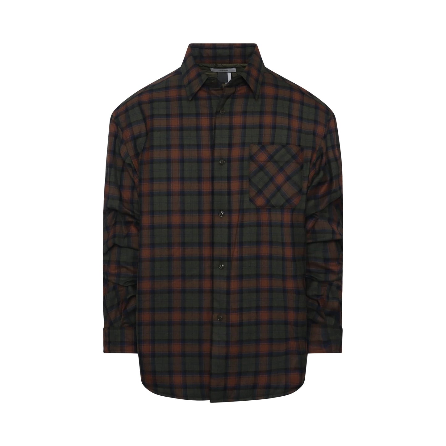 Super Big Check Shirt in Khaki