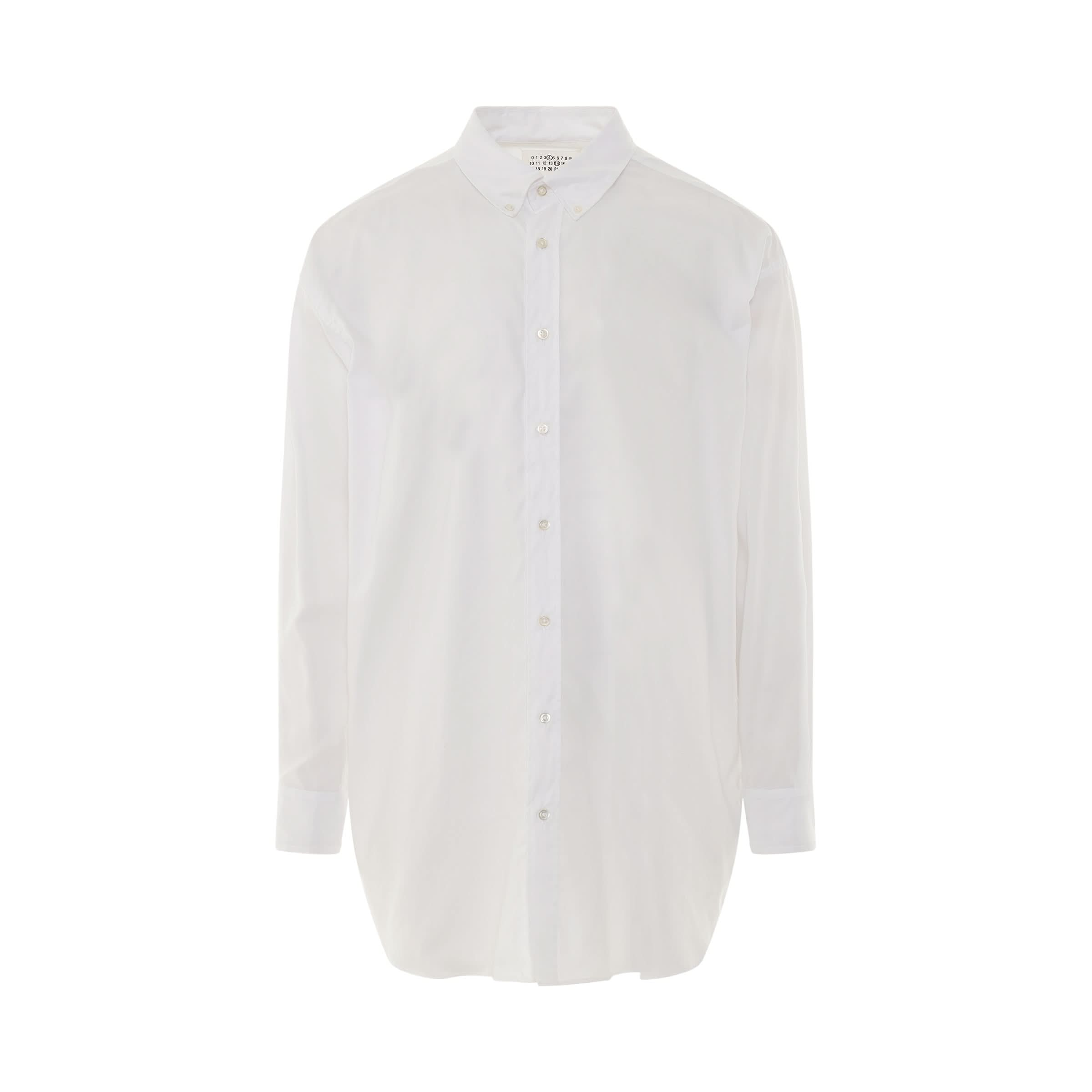 Oversize Long Sleeve Shirt in White