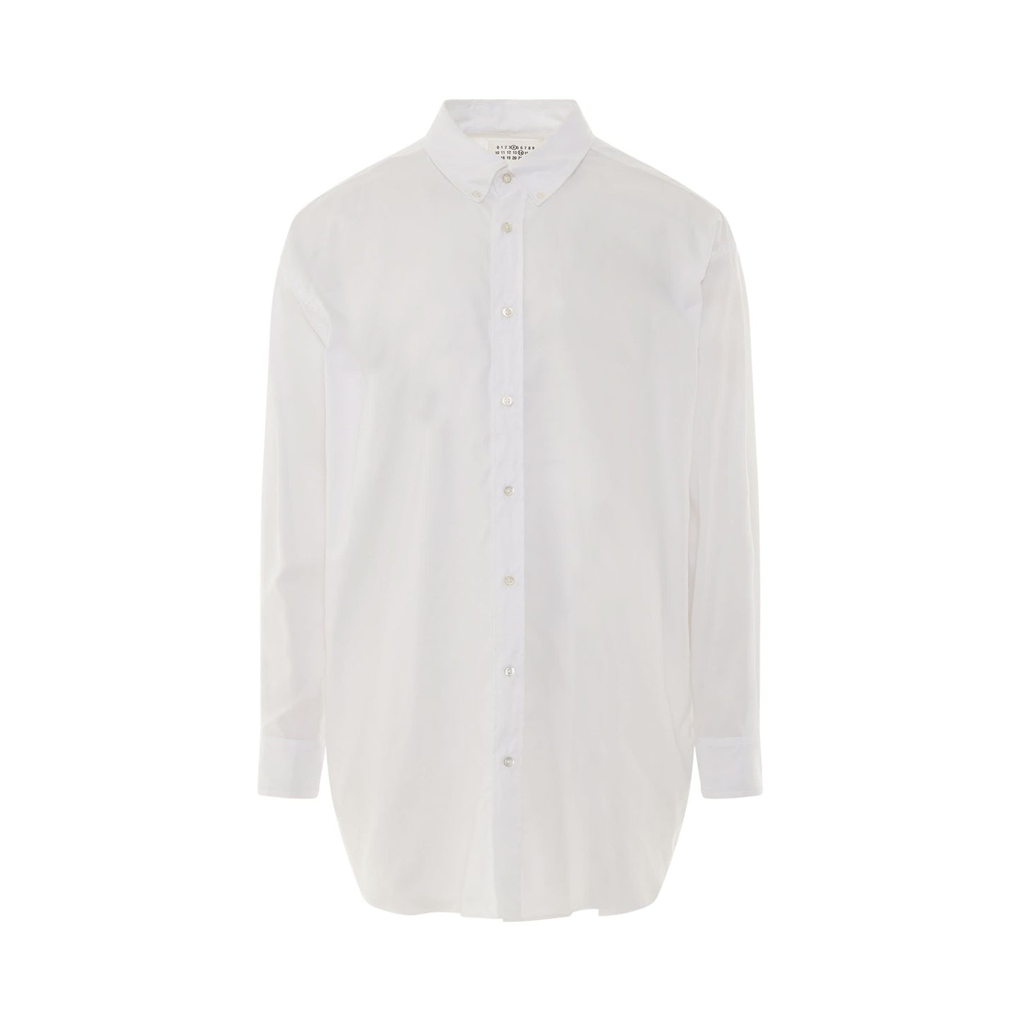 Oversize Long Sleeve Shirt in White