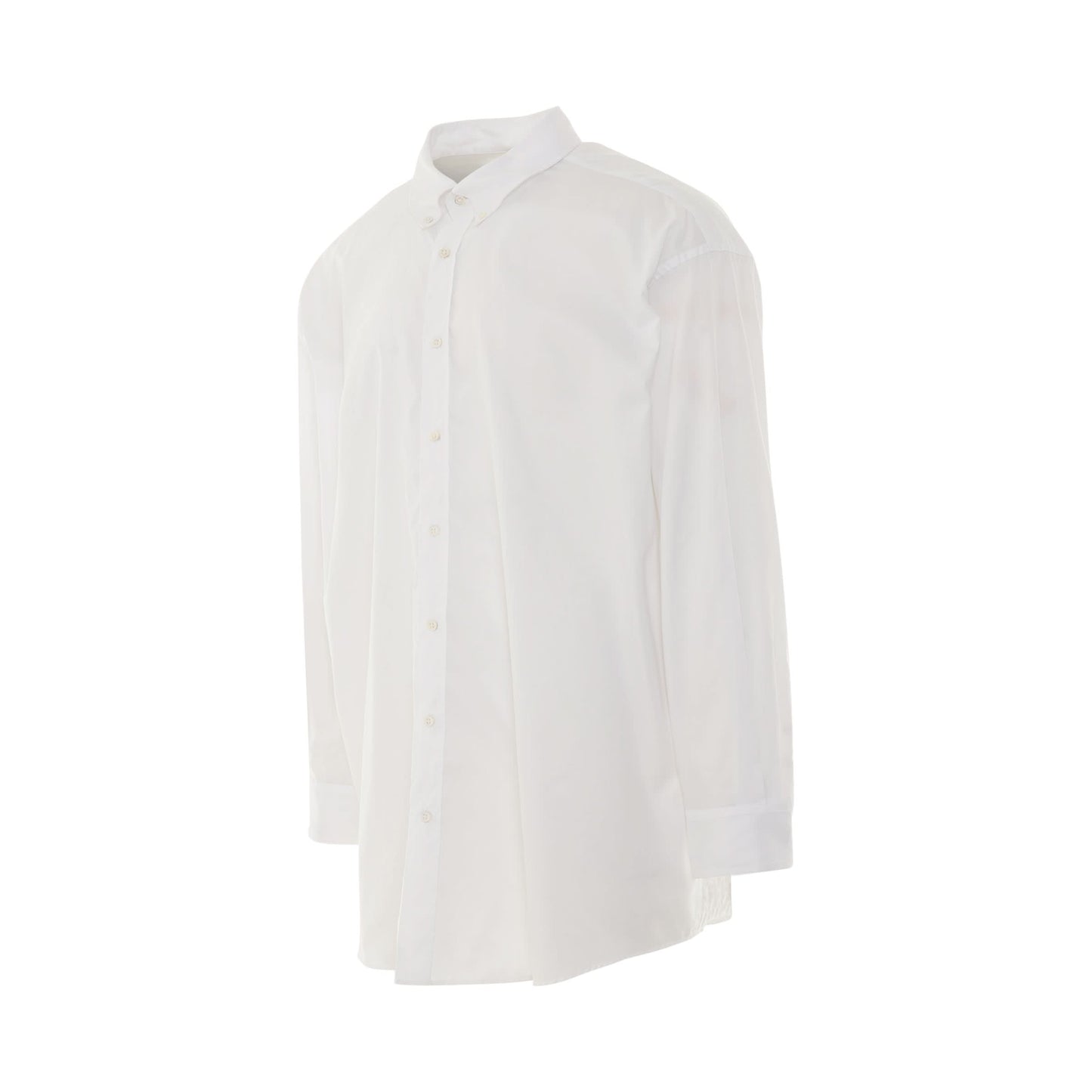 Oversize Long Sleeve Shirt in White