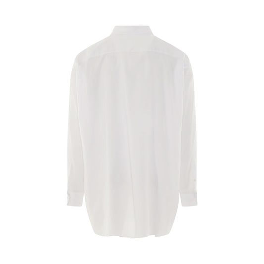 Oversize Long Sleeve Shirt in White