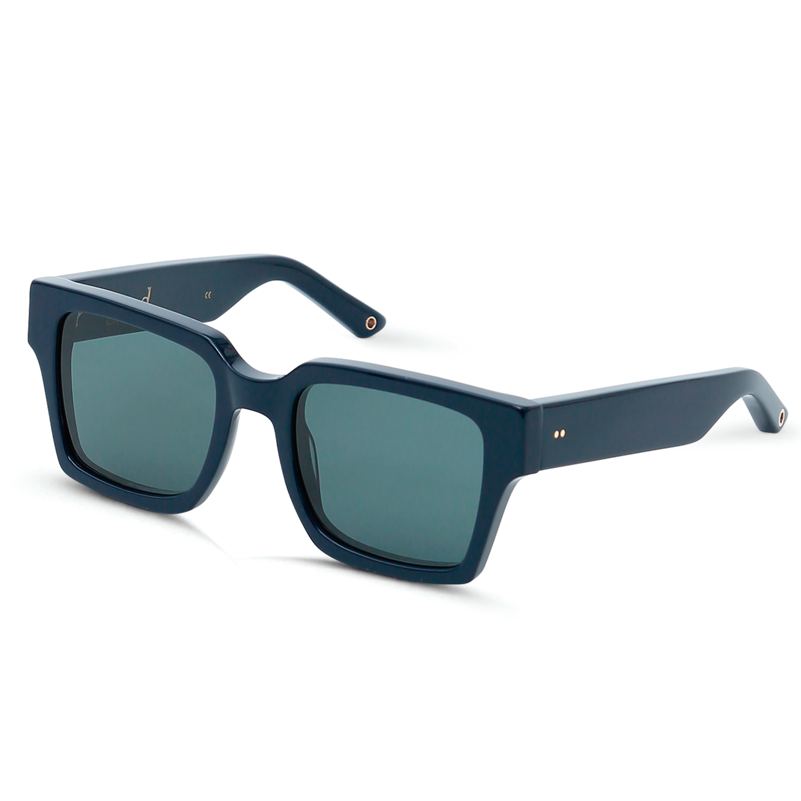 Sixteen Navy Sunglass with Grey Flash Lens