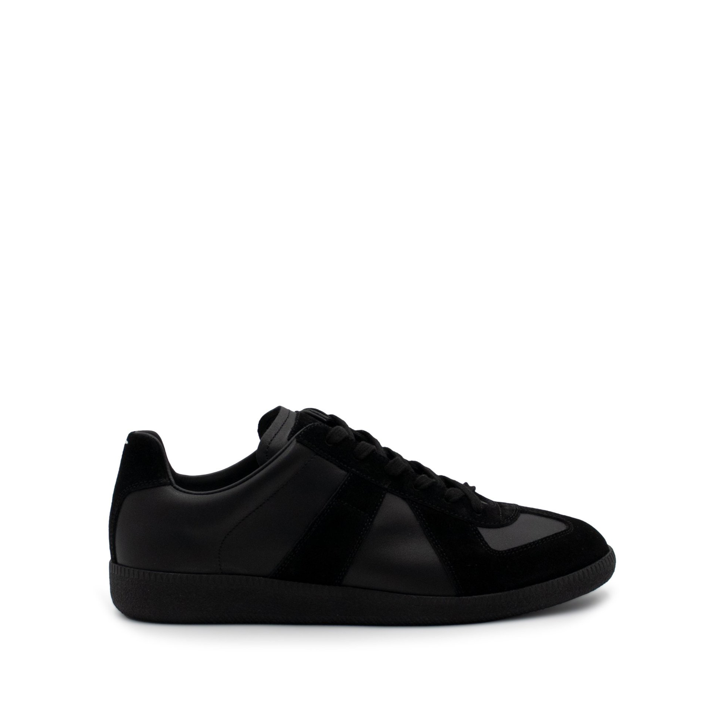 Replica Leather Sneaker in Black