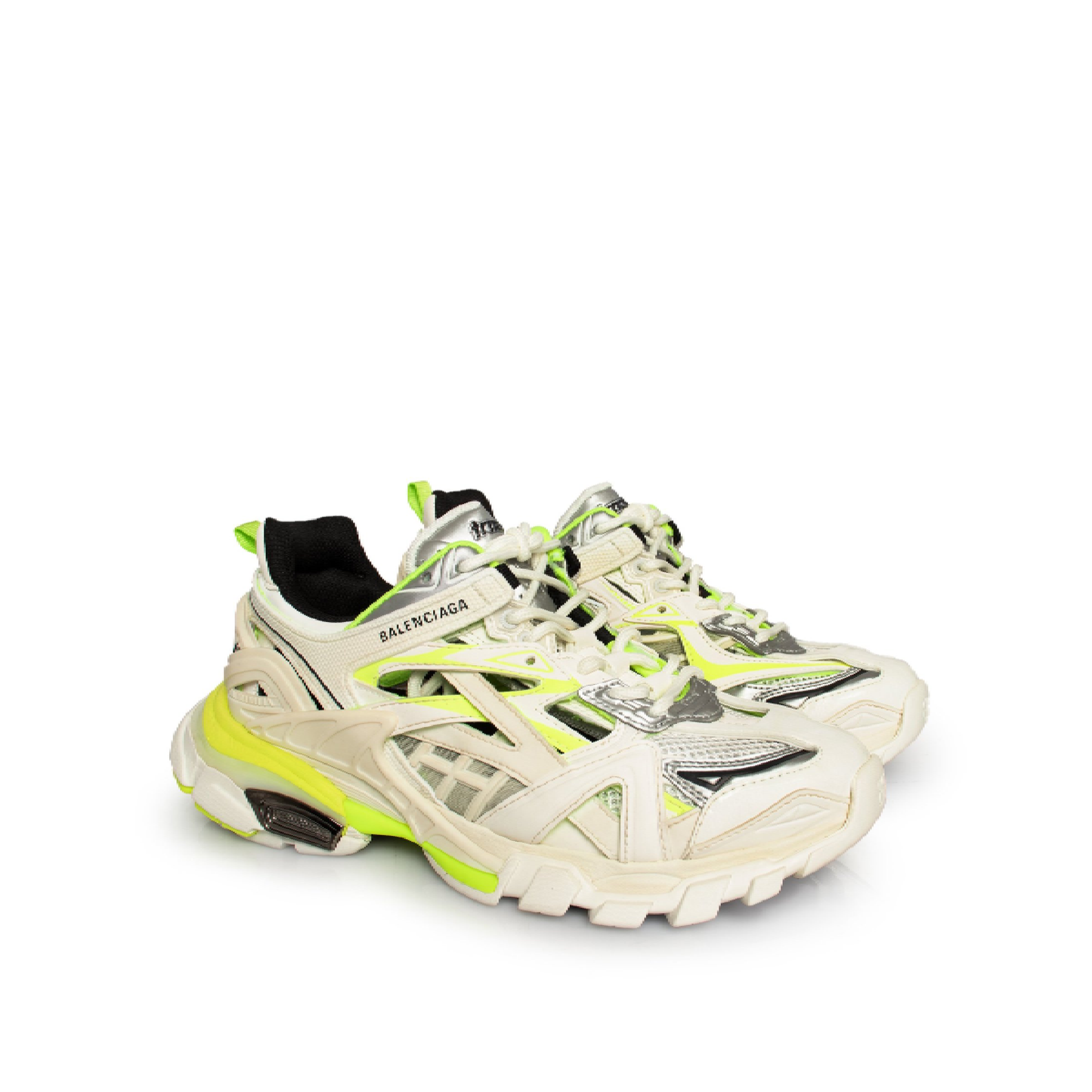 Track 2 Sneaker in White/Fluo