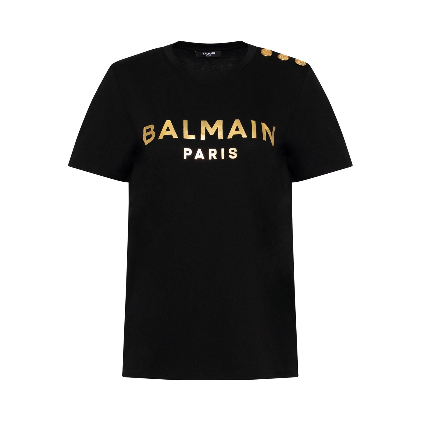 Logo Metallic T-Shirt in Black