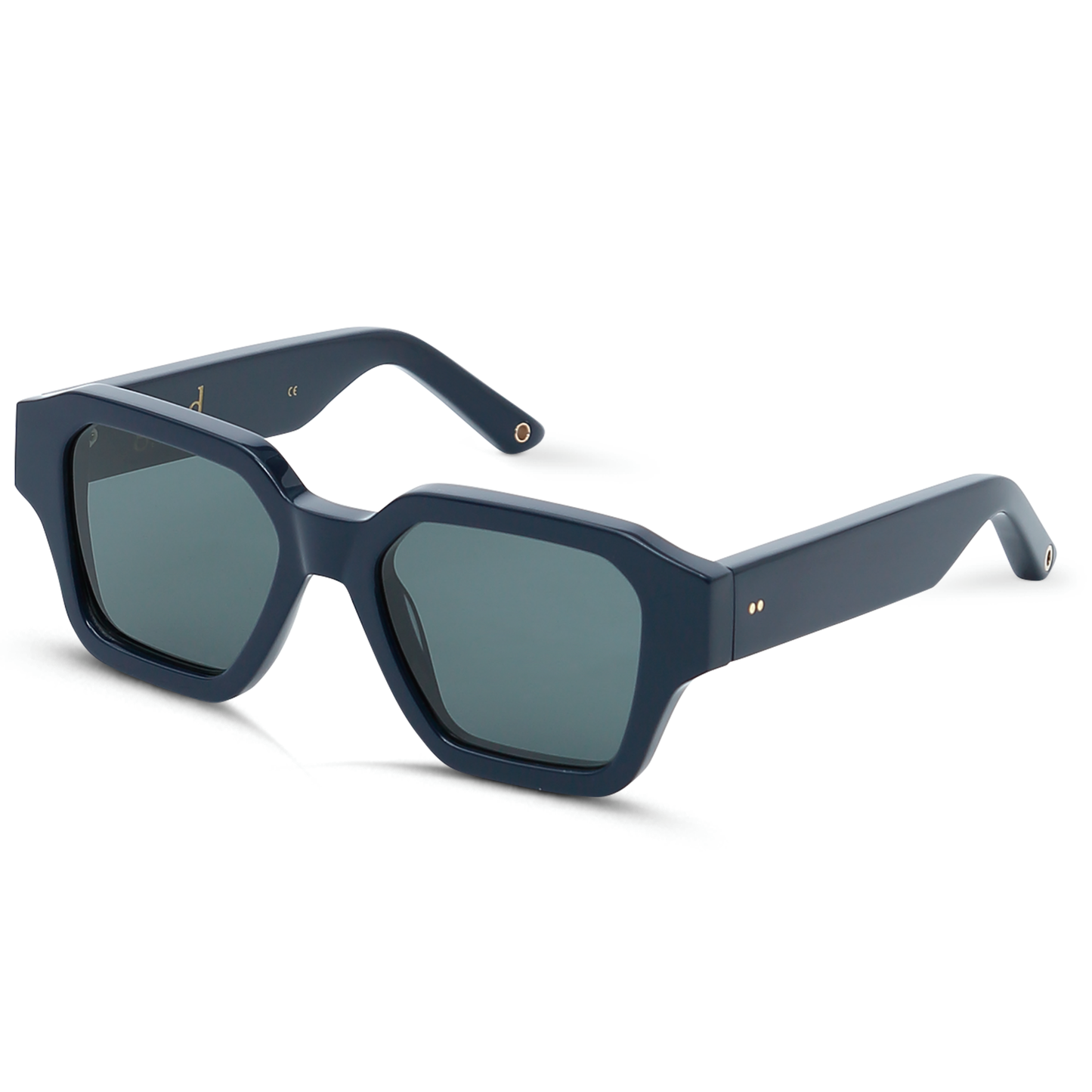 Thirteen Navy Sunglass with Grey Lens