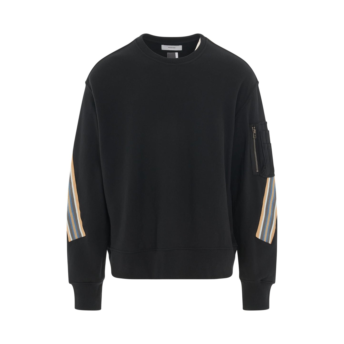 Rib XXL Sweatshirt in Black