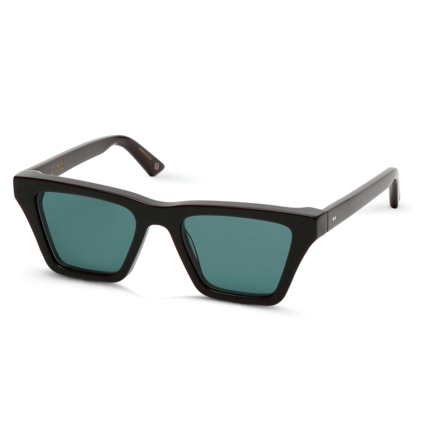 Twenty Black Sunglass with Brown Lens