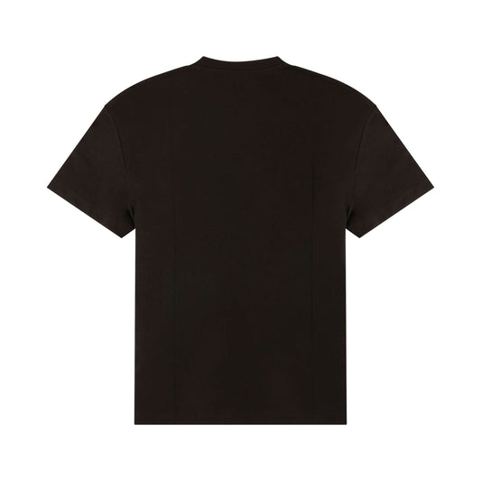 Flocked B Logo T-Shirt in Black