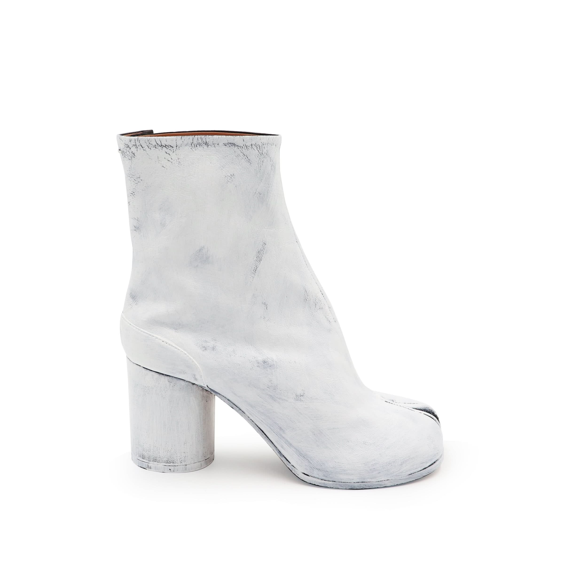 Tabi Bianchetto Ankle Boots 8cm Heel