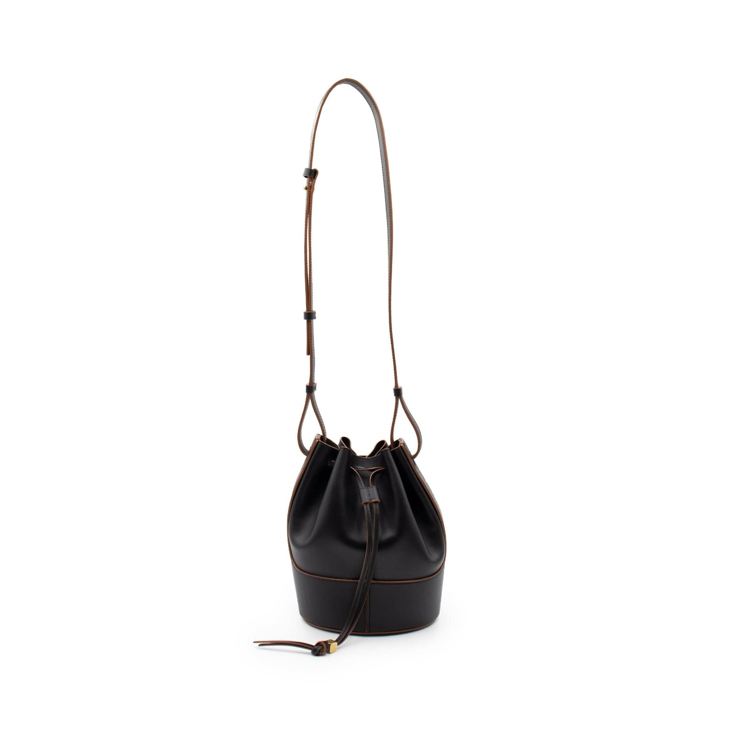 Small Balloon Bag in Nappa Calfskin in Black