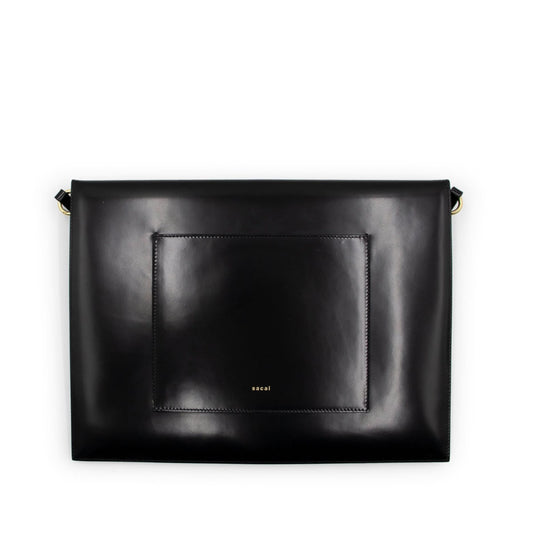 Logo Clutch in Black